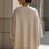 Bea - Pulôver Poncho Bege Chic