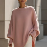 Bea - Pulôver Poncho Bege Chic