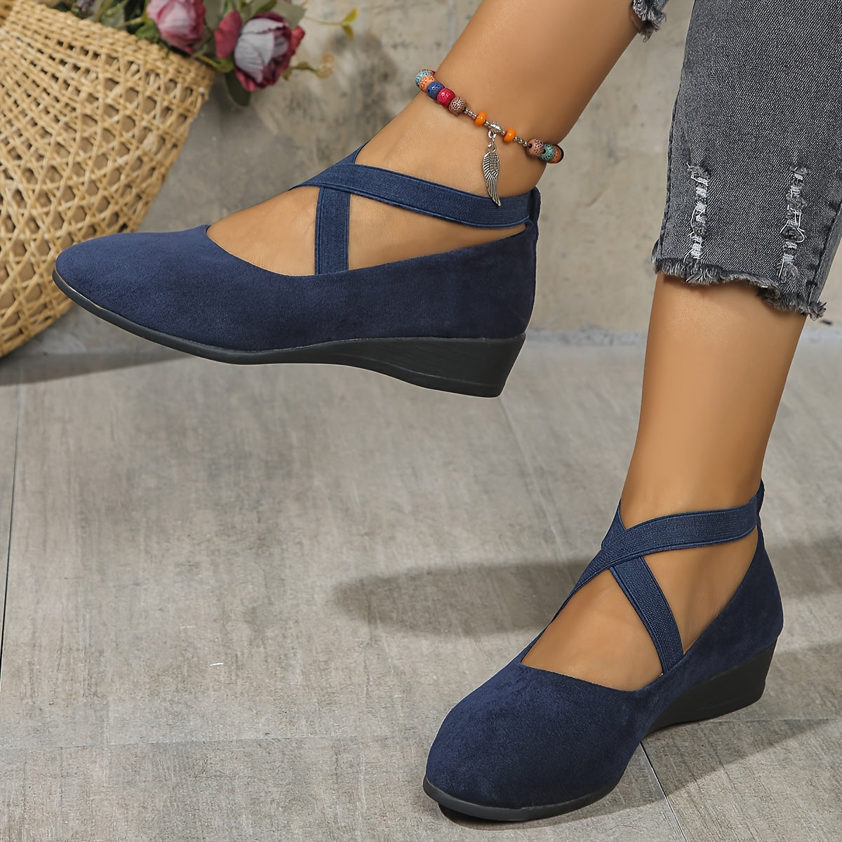 Élise® – Ballerinas com tiras cruzadas para um conforto requintado