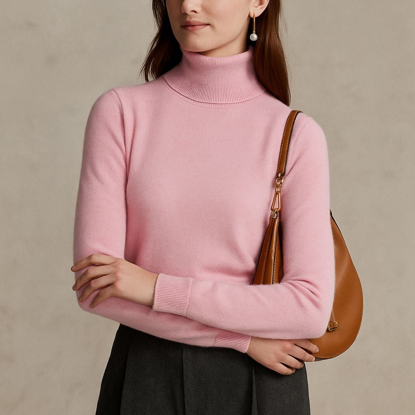 Amara - Pullover de Gola Alta Luxuoso