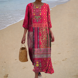 Robe longa, fluida e chic