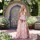 VESTIDO EM TECIDO TAPPETO ROSA ALGODÃO