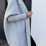 Élodie | Cardigan longo em malha com capuz