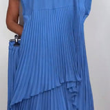 Conjunto Sherry™ de Top Midi Plissado e Calças Largas