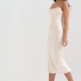 VESTIDO MIDI CORSET SEM ALÇAS
