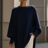 Bea - Pulôver Poncho Bege Chic