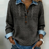 Sofia - Pull Descontraído de Denim