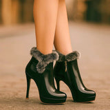 Magda - Botas Com Salto Quentes