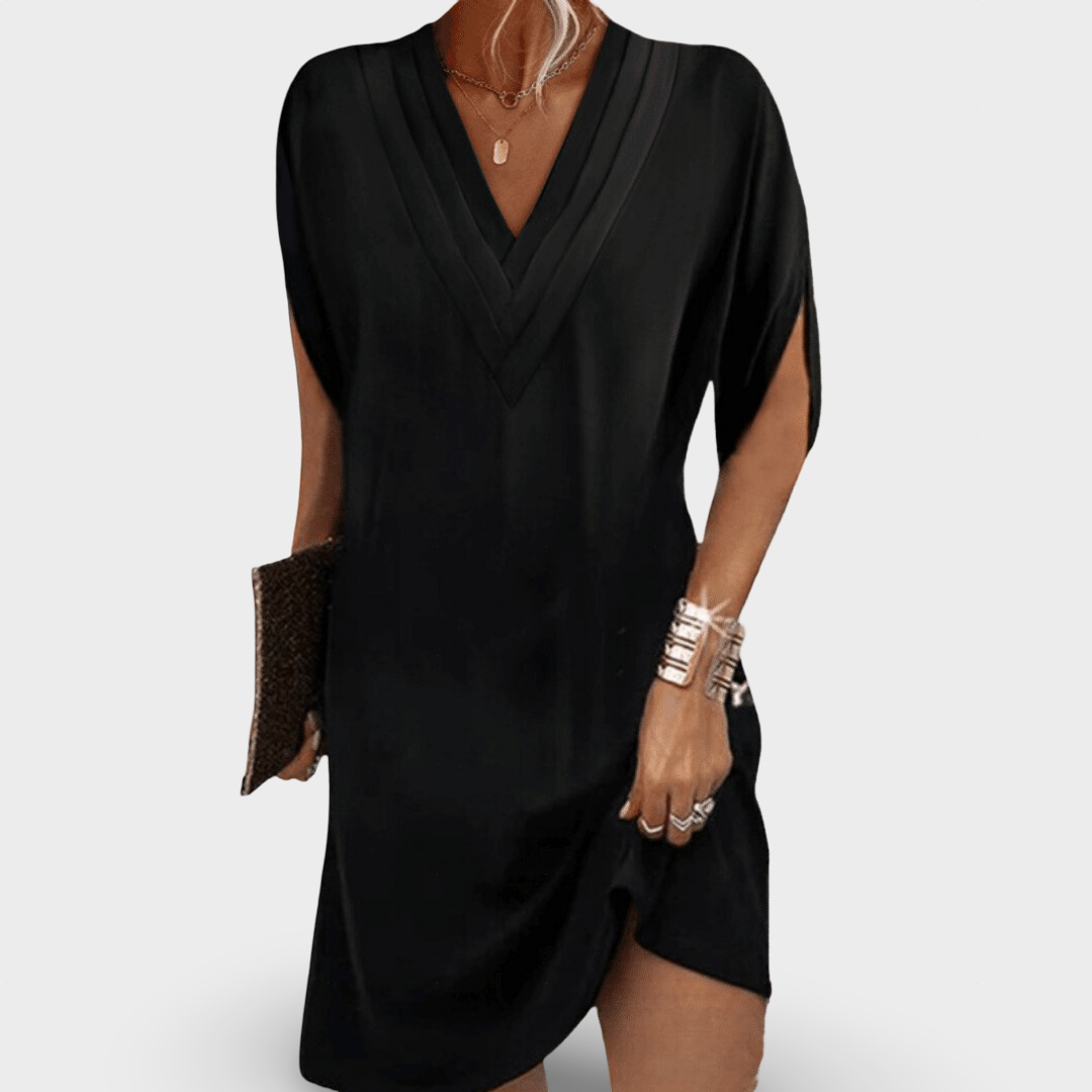 Anelia - Vestido Elegante com Decote em V