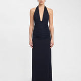 VESTIDO COMPRIDO HALTER COM COSTAS ABERTAS