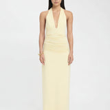 VESTIDO COMPRIDO HALTER COM COSTAS ABERTAS