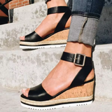 Sandálias de Salto Wedge Elegantes