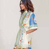 VESTIDO CAMISEIRO ESTAMPADO VINTAGE