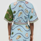 CONJUNTO CAMISEIRO ESTAMPADO MEDITERRÂNICO