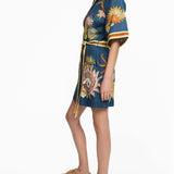 MINIVESTIDO TIPO CAMISA COM CINTO