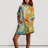 CONJUNTO DE CAMISA ESTAMPADO OVERSIZE
