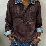 Sofia - Pull Descontraído de Denim