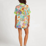 CONJUNTO DE CAMISA ESTAMPADA BOHO
