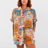 CONJUNTO CAMISA OVERSIZE E CALÇÕES ESTAMPADOS