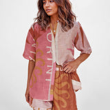 CONJUNTO DE CAMISA ESTAMPADO TERRA ROSA
