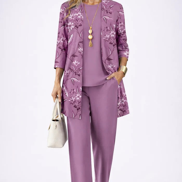 Lyneth™ Conjunto Elegante de Três Peças