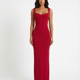 VESTIDO COMPRIDO COSTAS ABERTAS COM LAÇO