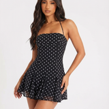 VESTIDO MINI ESPARTILHO DRAPEADO