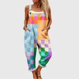 Macacão Soft Multicolorido em Patchwork