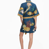 MINIVESTIDO TIPO CAMISA COM CINTO