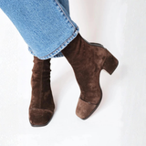 Isaline | Botins Elegantes com Salto Bloco