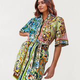 VESTIDO-CAMISEIRO ESTAMPADO COM CINTO