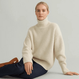 Aurora - Suéter de Gola Alta Chic