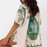 CONJUNTO DE CAMISA ESTAMPADA SEREIA