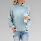 Amy - Pullover de Gola Alta Contemporâneo e Quente