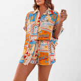 CONJUNTO CAMISA OVERSIZE E CALÇÕES ESTAMPADOS