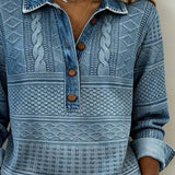 Sofia - Pull Descontraído de Denim