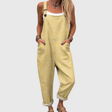 Macacão Amarelo Suave com Corte Relaxado