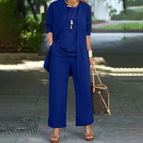 Conjunto Casual Elegante Laney™ de Três Peças