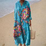 Vestido de Verão Fluido com Estampado