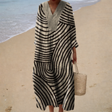 Vestido de Verão Flutuante com Estampa