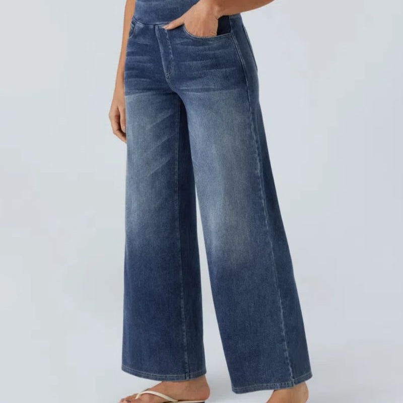 Ainsley - Jeans de Perna Larga Confortáveis