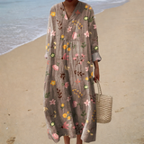 Vestido de Verão Fluido com Estampa