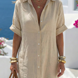 Nara | Vestido Midi de Corte Relaxado