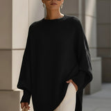 Bea - Pulôver Poncho Bege Chic
