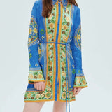 MINIVESTIDO BOHÉMIO COM CINTO