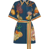 MINIVESTIDO TIPO CAMISA COM CINTO