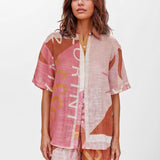 CONJUNTO DE CAMISA ESTAMPADO TERRA ROSA