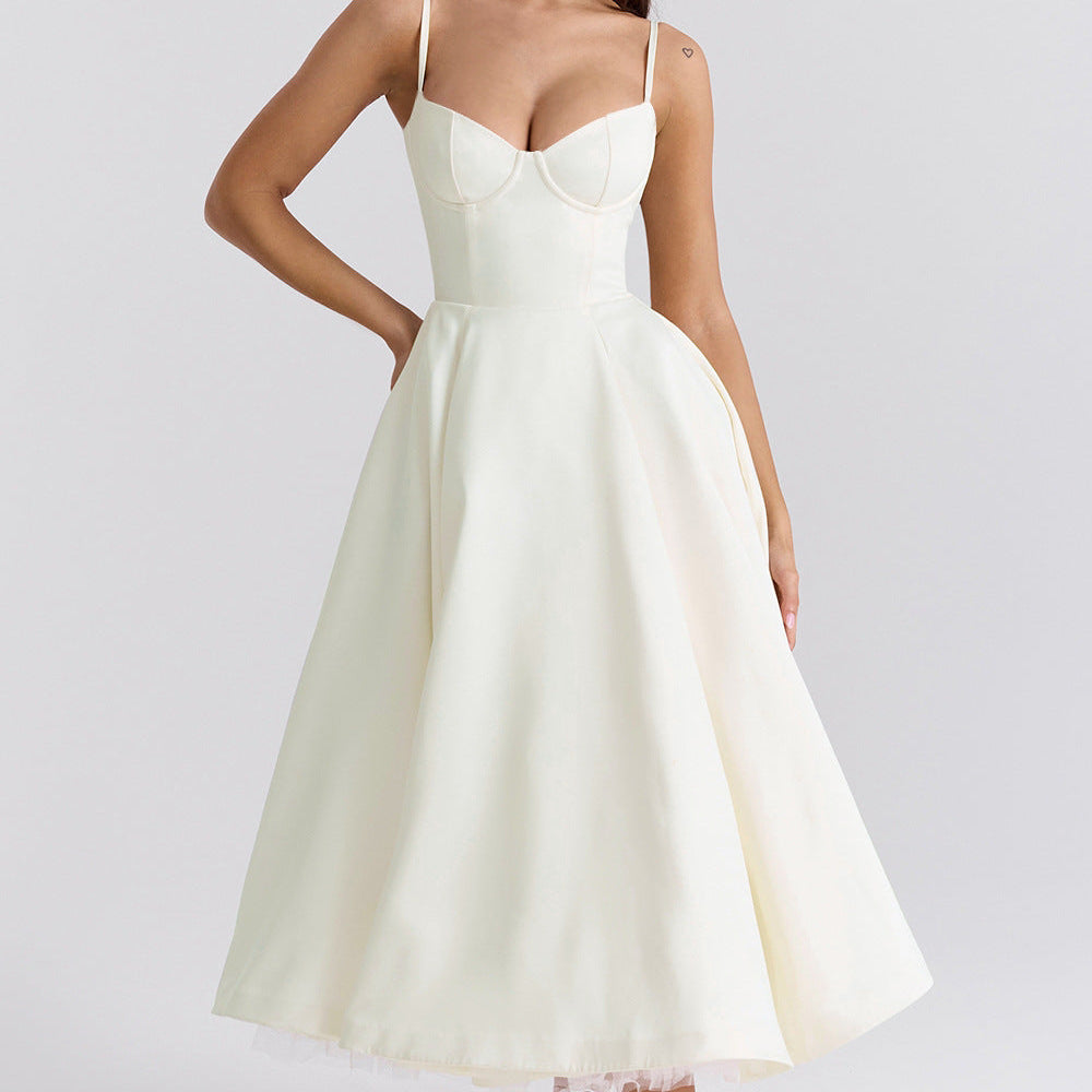YLIANA | Vestido Midi de Verão Romântico