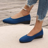 Éliane™ – Ballerinas confortáveis com salto em cunha