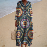 Vestido de Verão Estampado e Leve